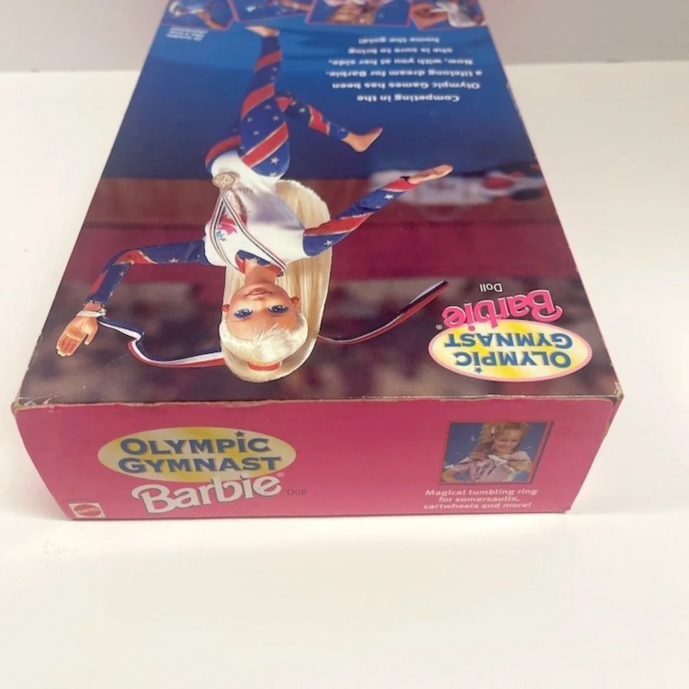 1995 Olympic Gymnast Barbie Doll Licensed Atlanta Olympic Games Blonde Hair‎